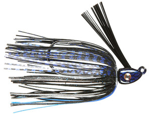 Strike King - Hack Attack Swim Jig - 3/8oz Black/blue - HAHCSJ38-2