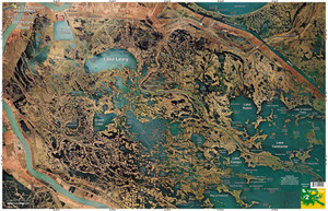 Standard Map - Laminated Fishing Map - Delacroix Island - M002 Standard Map - Laminated Fishing Map - Delacroix Island - M002