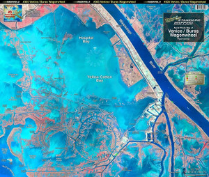 Standard Map - Laminated Fishing Map - Venice Buras Sandy Point - M003 Standard Map - Laminated Fishing Map - Venice Buras Sandy Point - M003