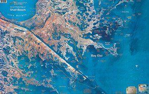 Standard Map - Laminated Fishing Map - Shell Beach/hopedale - M004