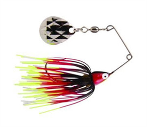 Strike King - Mini King Spinnerbait - 1/8oz Sgl/co Blk/cht/wht - MK-673