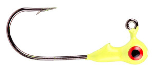 Strike King - Mr Crappie Jighead - 1/8oz 8pk Chartreuse - MRCJH18-1