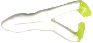 The Frog Factory - Ribbit Hot Feet Frog - 4in 5pk White/chartreuse - SRFH-800