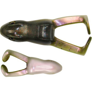 The Frog Factory - Ribbit Rigged Top Toad - 4in 2pk Wtrmln Red Pearl - SRFT2-204