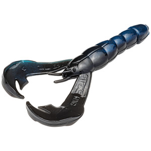 Strike King - Rage Tail Craw - 4in 7bg Black/blue Swirl - RGCRW-808