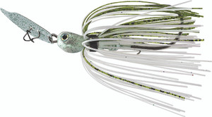 Strike King - Thunder Cricket Blade Jg - 3/8oz Slvr-olive Shad - TCVSJ38-453