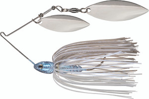 Strike King - Tour Grade Comp Spinbait - 1/2oz Wl/wl Blue Glimmer - TGSBC12WW-45