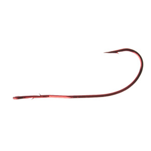 Tru Turn - Worm Hook - Bleeding Red 4/0 3pk - 063ZS-4/0