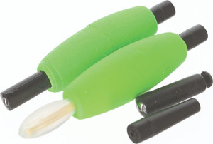 The Crappie Psychic - Slab Rattler Glow Corks - 1/5in 2pk Green - TCP003-3