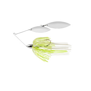 War Eagle - Nickel Frame Spinnerbait - 3/8oz Wl/wl Wht/chat/prl - WE38NW45