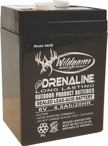 Wildgame - Rechargeable Battery - 6v W/clip Top - Wildgame - Rechargeable Battery - 6v W/clip Top -