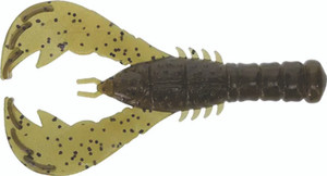 Yamamoto - Yama Craw - 4in 6bg Green Pmp/blk Fl - YAM-CRAW4-297 Yamamoto - Yama Craw - 4in 6bg Green Pmp/blk Fl - YAM-CRAW4-297