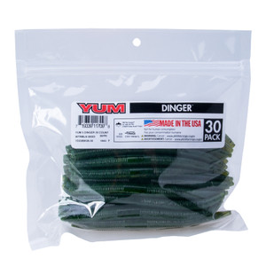 Yum - Dinger Worm Bulk Pack - 5in 30bg Watermelon Seed - YDG5BK09-30