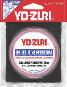Yo-Zuri - Hd Fluorocarbon Leader - Disappe Pink 20lb 30yd - HD20LBDP