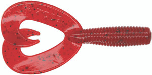 Zoom - Fat Albert Twin Grub - 3.5in 10bg Ruby Red - 034-134