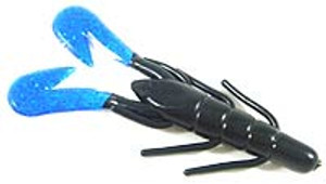 Zoom - Ultra-vibe Speed Craw - 3in 12bg Black/blue Claw - 080-128