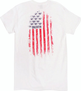 Calcutta - Pocket T-shirt - White Usa Flag Lrg - Calcutta - Pocket T-shirt - White Usa Flag Lrg -