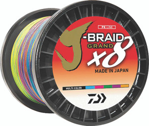 Daiwa - J-braid Grand X8 Braid - Multi-color 100lb 3300mu -