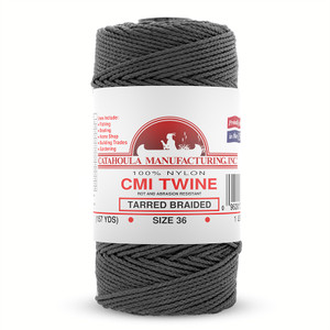 Catahoula - Nylon Braided Twine - Tarred 1# Sz21 - Catahoula - Nylon Braided Twine - Tarred 1# Sz21 -