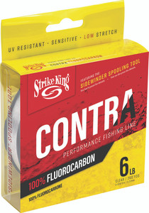 Strike King - Contra Fluorocarbon Line - Clear 200yd 6lb - LPFC200-6C