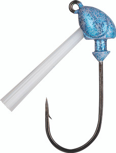 Strike King - Weedless Squadron Head - 1/2oz 3pk Blue Glimmer - SSHW12-45