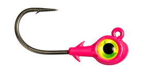 Z-Man - Trout Eye X Jigheads - 1/4oz 3pk Pink/chartreus -