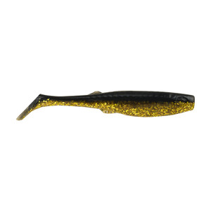 Berkley - Gulp Alive Paddle Tail - Pint 5in Black Gold - GAPPS5-BGD