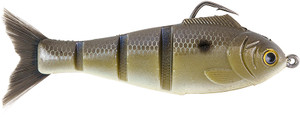 Bucca Bait - Baby Bull Shad Weedless - 4.5in 3/4oz Gizzard Shad -
