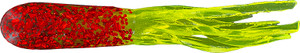 Big Bite - Glitterhead Crappie Tube - 1.5in 10pk Red/chart -