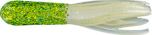 Big Bite - Glitterhead Crappie Tube - 1.5in 10pk Chart/pearl -