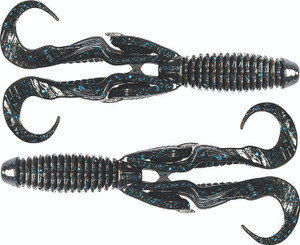 Z-Man - Gremlin Creature Bait - 4.5in 4pk Black/blue Flk -