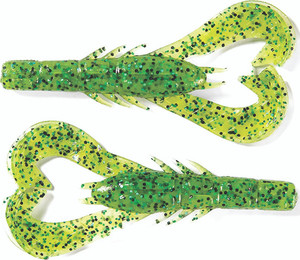 Googan - Krackin Craw - 3in 7pk Chrt Pep Grn Flk -