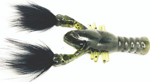 Rabid Baits - Rabid Craw - 3in 4pk Green Pump/black -