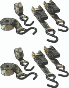 HME - Ratchet Tie Downs - Camouflage 4pk - HNE-RS-4PK