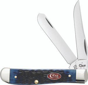 Case - Traper Mini Pocket Knife - 2bl 3.5in Navy Blue Bone - 7321