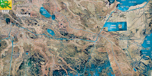 Standard Map - Laminated Fishing Map - Cloverly Farms/delta - M031