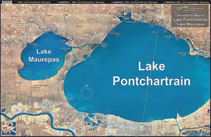 Standard Map - Laminated Fishing Map - Lake Ponchartrain/lake - M059 Standard Map - Laminated Fishing Map - Lake Ponchartrain/lake - M059