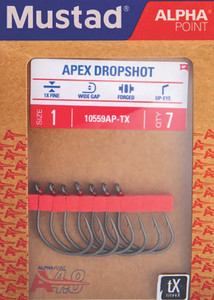 Mustad - Mustad Apex Dropshot - Titan X 7pk Sz1 -