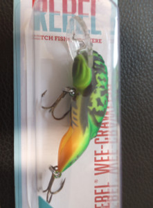 Rebel Lures - Wee Crawfish - 2in 1/5oz Tiger Craw -