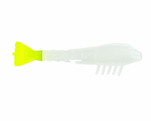 Baitfuel - Saltwater Go2 Shrimp - 3.5in 6pk Glow Chartreus -