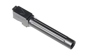 Agency Arms Mid Line Barrel  9MM  DLC Finish  Black  Fluted  Fits Glock 17 Gen5 MLG17G5FDLC