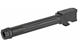 Agency Arms Mid Line Barrel  9MM  Black Nitride Finish  Threaded And Fluted  Fits Glock 17 Gen 5 MLG17G5T-FDLC