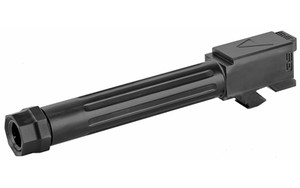 Agency Arms Mid Line Barrel  9MM  Black Nitride Finish  Threaded And Fluted  Fits Glock 19 Gen 5 MLG19G5T-FDLC