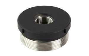 Energetic Armament Direct Thread Adapter  1/2-28 Direct Threads  1.375x24 Suppressor Threads  Titanium  Cerakote Finish  Black EA22