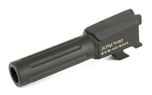 Lone Wolf Distributors AlphaWolf 40-9 Conversion Barrel  9MM  3.1"  Salt Bath Nitride Finish  Fits S&W M&P Shield  DOES NOT FIT CA COMPLIANT MODELS AW-SWS409N