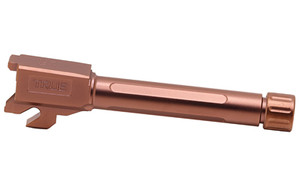 True Precision Threaded Barrel  9MM  Fits Sig P320 Compact 3.9"  Copper TiCN Finish  Includes Thread Protector TP-P32CB-XTC