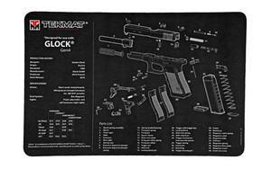 TekMat Pistol Mat For Glock Gen 4  11"x17"  Black  Includes Small Microfiber TekTowel  Packed In Tube TEK-R17-GLOCK-G4 TekMat Pistol Mat For Glock Gen 4  11"x17"  Black  Includes Small Microfiber TekTowel  Packed In Tube TEK-R17-GLOCK-G4