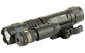 Leapers  Inc. - UTG Accushot  Flashlight  Fits Picatinny  LED Weapon Flashlight with Adjustable Red Laser  400 Lumen  with Quick Detach Mount  Black Finish LT-ELP38Q-A Leapers  Inc. - UTG Accushot  Flashlight  Fits Picatinny  LED Weapon Flashlight with Adjustable Red Laser  400 Lumen  with Quick Detach Mount  Black Finish LT-ELP38Q-A