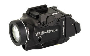 Streamlight Streamlight TLR-8 Sub White LED with Red Laser For 1913 Short Models 500 Lumens Anodized Finish Black Includes (1) CR123a Battery Low and High Switches 69418 Streamlight Streamlight TLR-8 Sub White LED with Red Laser For 1913 Short Models 500 Lumens Anodized Finish Black Includes (1) CR123a Battery Low and High Switches 69418