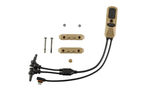 Unity Tactical AXON SYNC  Link  7"  Dual Lead Remote Switch For DBAL Laser and USB-C  Fits Picatinny  Flat Dark Earth AXNS-UCD7F